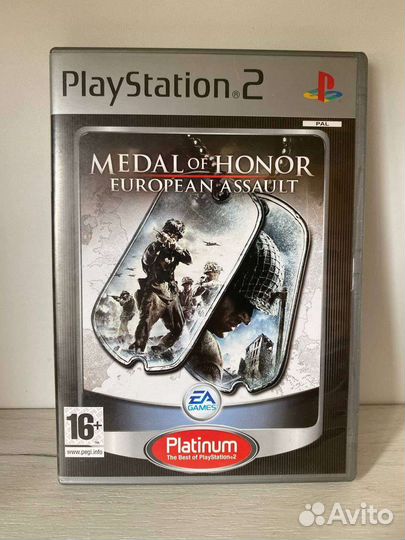 PS2 Medal Of Honor European Assault лицензия