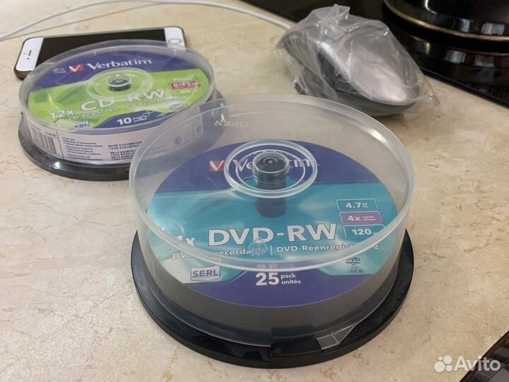 Двд диски болванки новые dvd-rw 4.7 и cd-rw