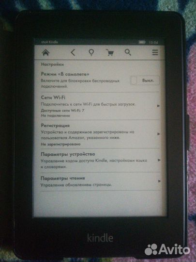 Kindle paperwhite touch ey21 с подсветкой
