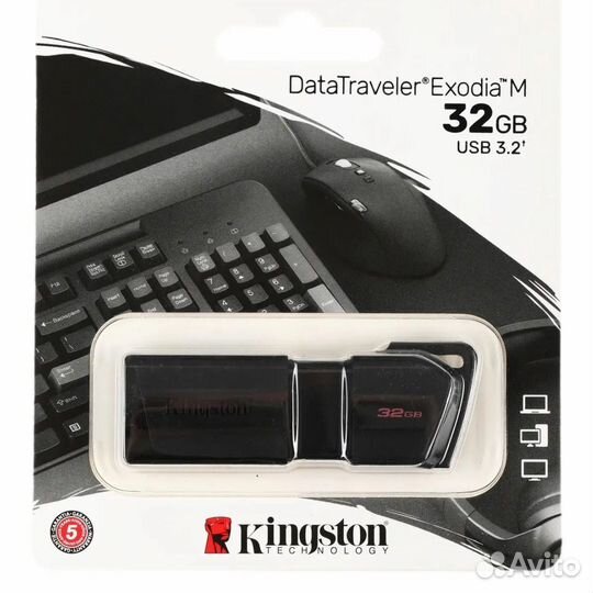 Флешка USB Kingston DataTraveler Exodia M 32гб