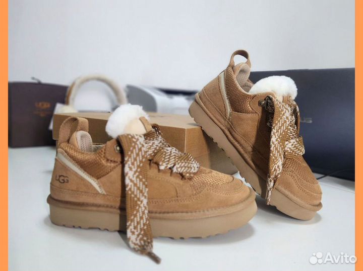 UGG (угги) original Lowmel Sneaker для женщин светло коричневого цвета