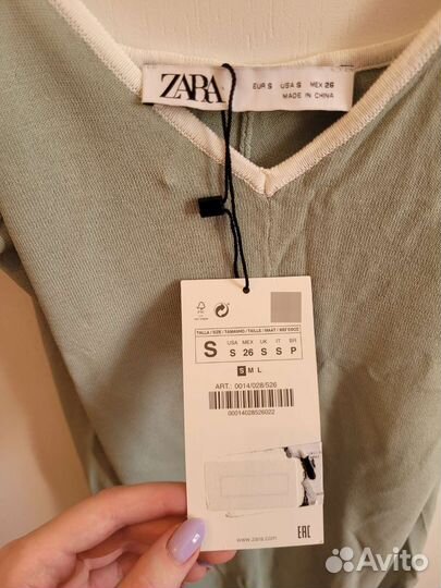 Летнее платье zara (S) новое