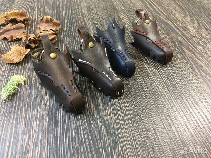 Брелок Дракон. Символ 2024 года. Натуральная кожа