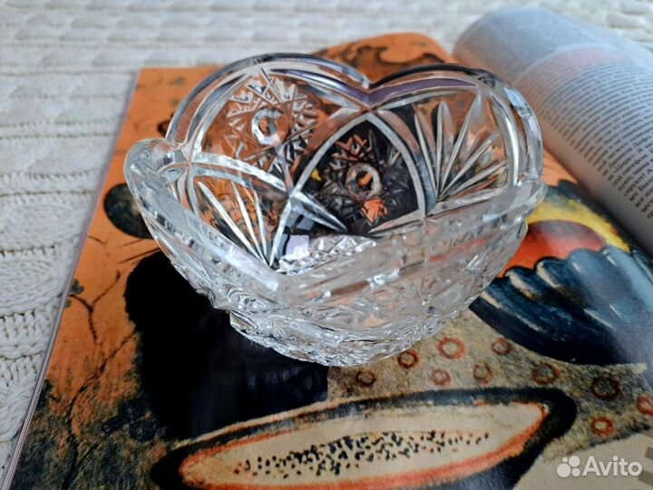 Хрустальная конфетница салатник СССР