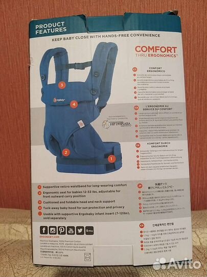 Рюкзак кенгуру Ergobaby, США