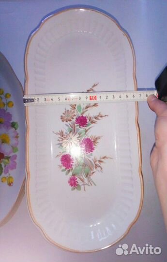 Тарелка Овальное блюдо фарфоровый поднос