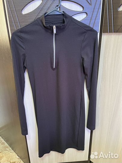 Платье лапша черное