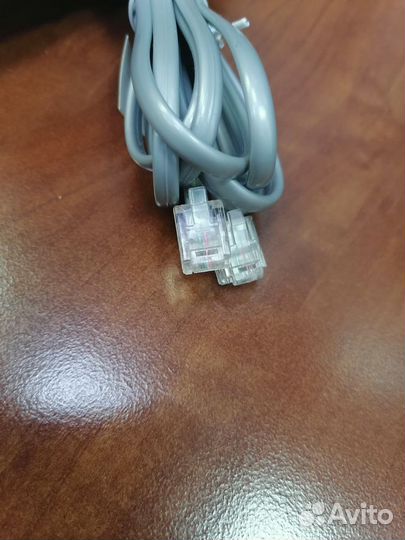 Телефонный модемный кабель RJ-11 + RJ-45