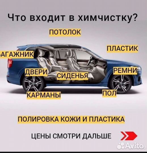 Химчистка салона автомобиля