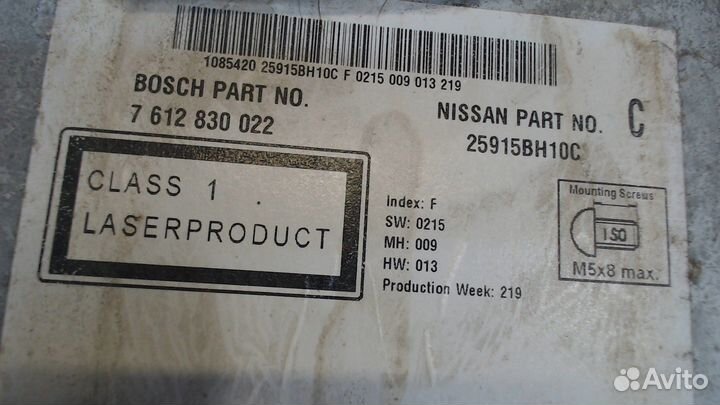 Магнитола Nissan Qashqai, 2009