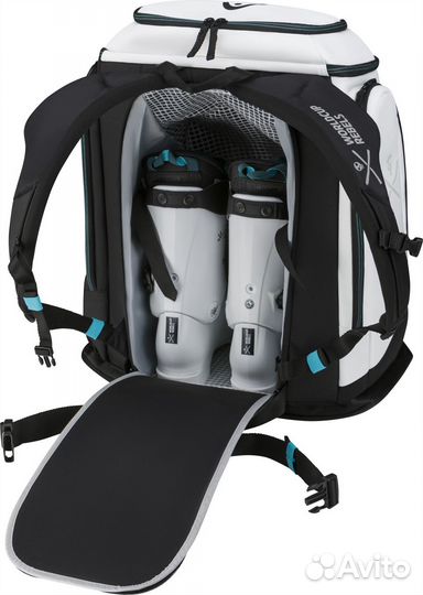 Рюкзак горнолыжный для вещей head Rebels Racing Backpack S 70 L Black/White/Speed Blue (383044)