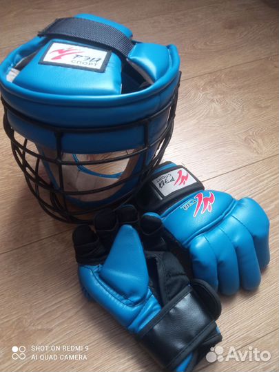 Шлем и перчатки Рэй спорт