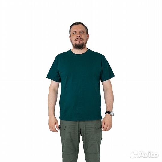 62832 Футболка однотонная изумрудный (KG, 64, (64)