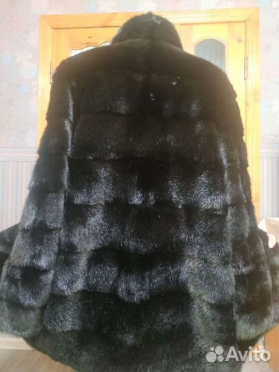 Шуба норковая поперечка 50