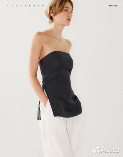 42,Новые льняные брюки Massimo dutti