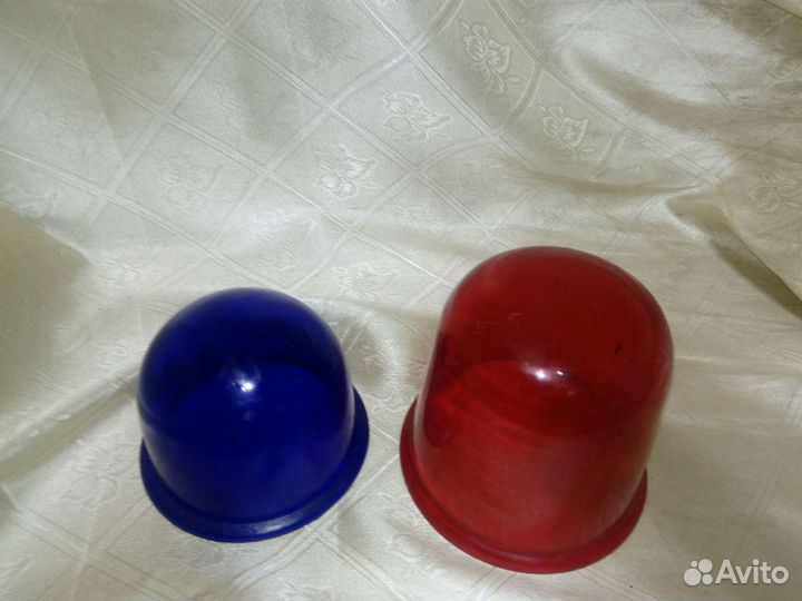 Стекла от милицейских мигалок. СССР