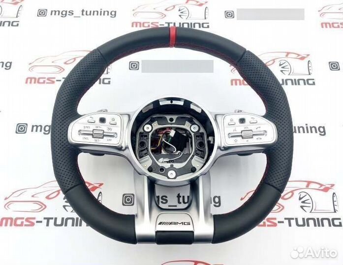 Руль 63 AMG red Mercedes E class W213 Ешка амг 238