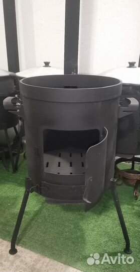 Печь под казан с зольником 2мм усиленная