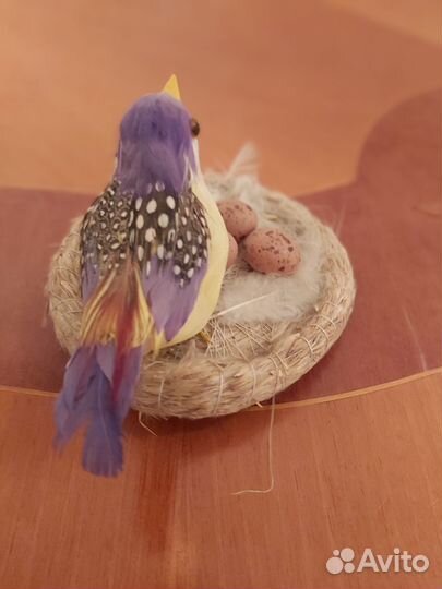 Птичье гнездо имитация декор