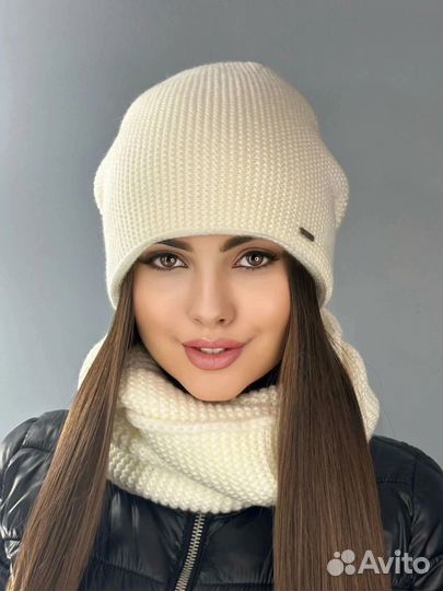 Шапка+шарф комплект