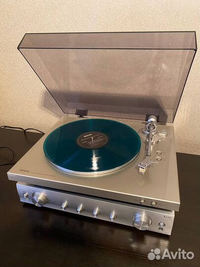 Виниловый проигрыватель Denon DP-300F Silver