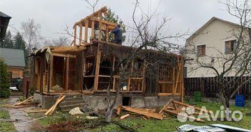 Демонтаж дачных построек, деревянного дома