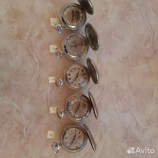 Часы карманные механические Молния. Разные