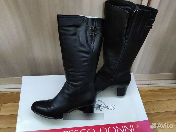 Сапоги женские натуральная кожа 40 демисезонные