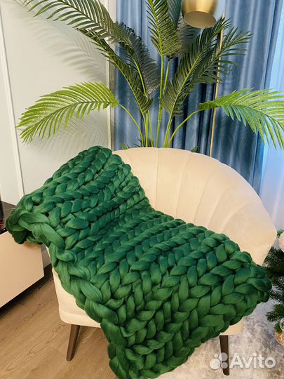 Плед вязаный