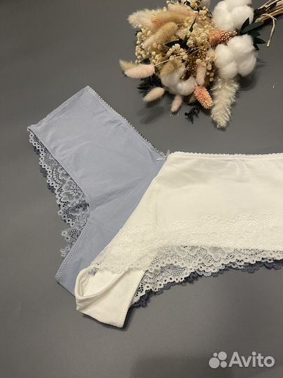 Трусы женские hm хипстеры хлопок L XL