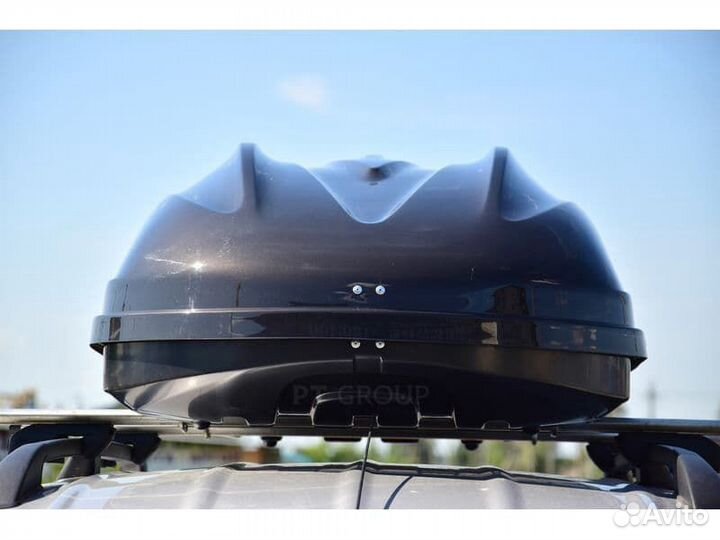 Автобокс Turino 1 410л на крышу автомобиля черный