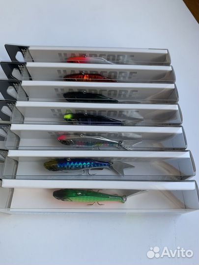 Японские раттлины 7шт Hardcore Fintail vibe 55