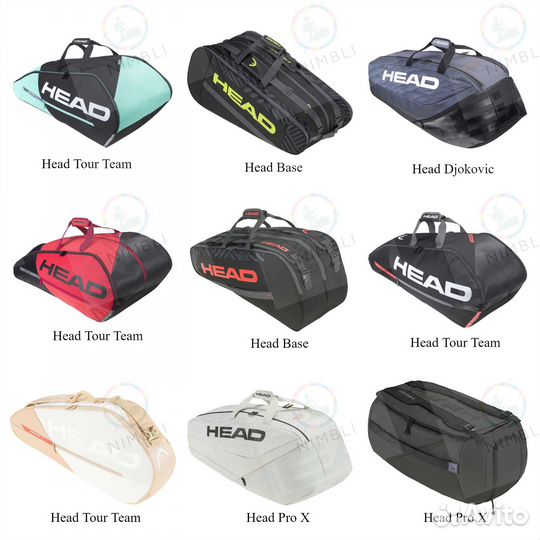Теннисные сумки для ракеток и рюкзак Babolat, Head