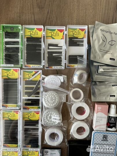 Материалы для наращивания ресниц ресницы Rili