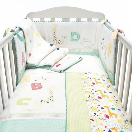 Бортики бампер Mother care в кроватку