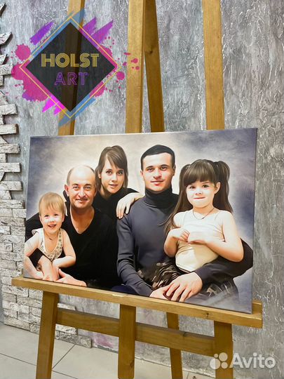 Портрет на холсте по фото