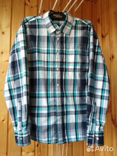 Рубашки (белая,сиреневая,в клетку) 36/158-164