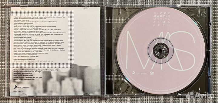 Ricky Martin - Musica + Alma + Sexo CD Rus