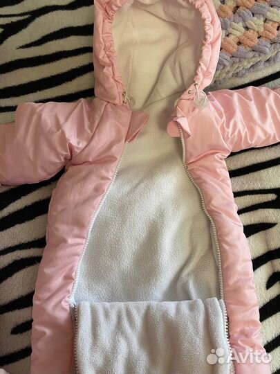 Комплект на выписку для девочки 4в1