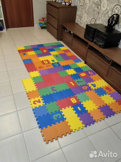 Детский коврик для ползания пазл
