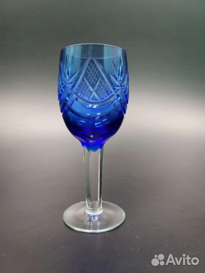 Фужеры синее стекло СССР