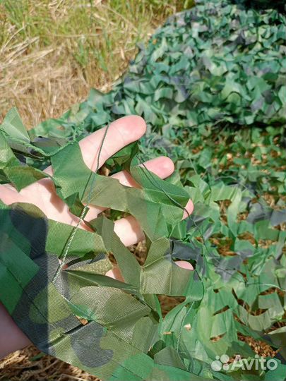 Сеть двухслойная. камуфляжная 6х10. Затеняющая