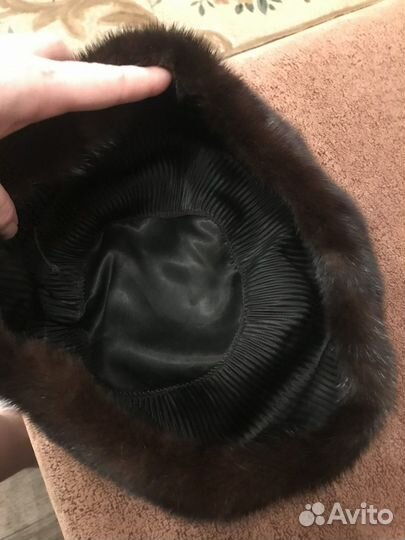 Берет женский норковый