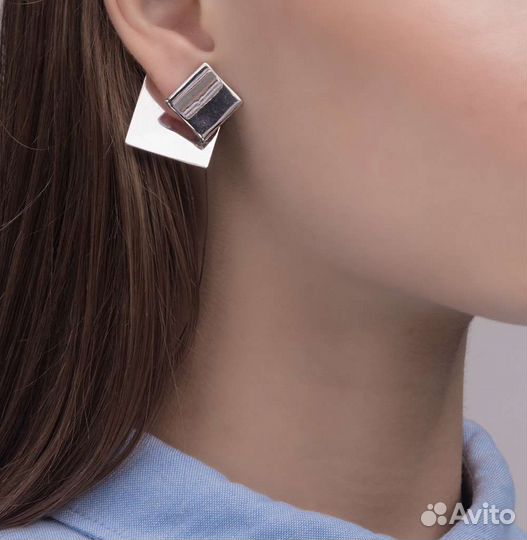 Серьги серебро