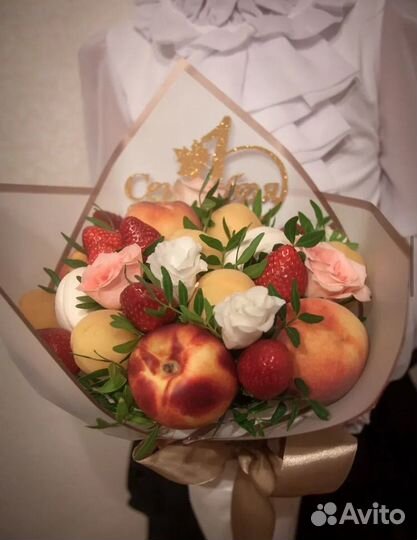 Шоколадные, фруктовые, зефирные букеты