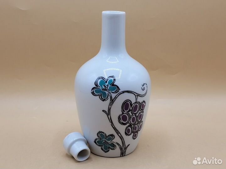 Графин с крышкой 450 мл фарфор Виноград Лоза лфз