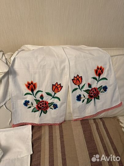 Вышивка гладью наволочки