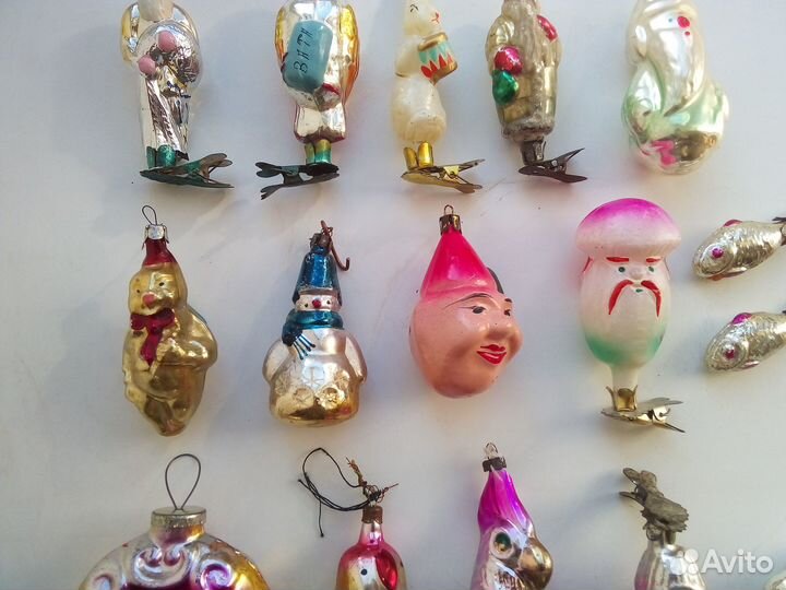 Ёлочные игрушки СССР фигурки