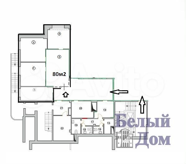 Сдам офисное помещение, 67 м²