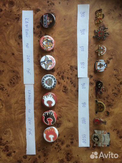 Значки нхл флорида, калгари, Бостон